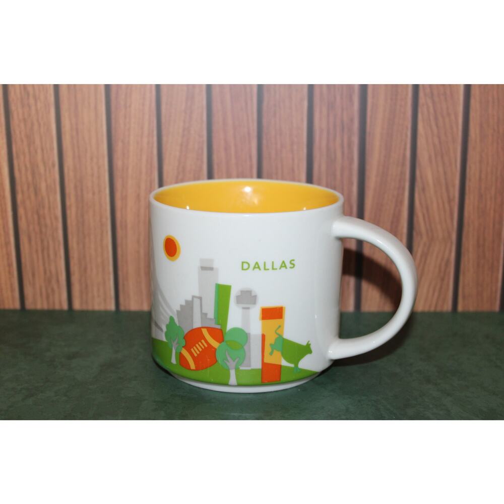 Starbucks Dallas You Are Here YAH Coffee Mug 14 oz Ceramic